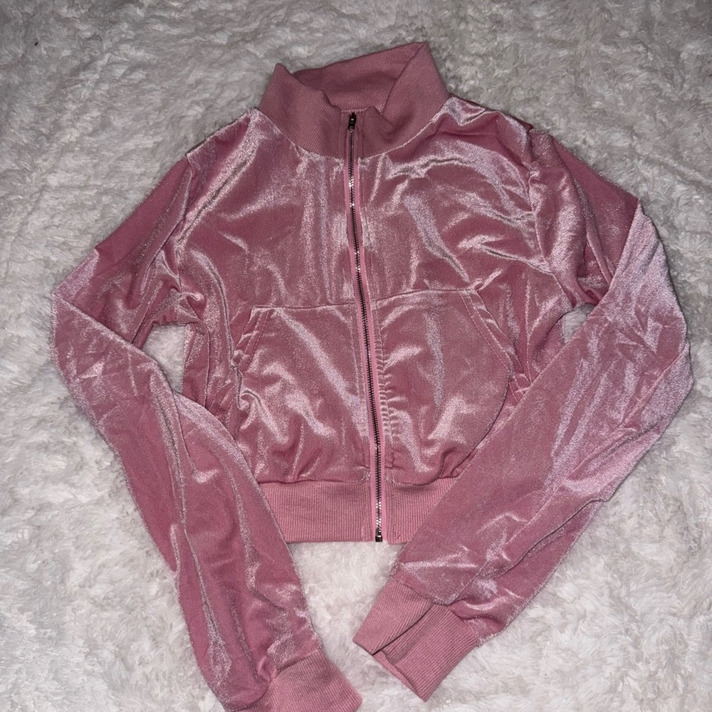 Women's Pink Velvet tracksuit